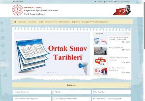 ZONGULDAK / ÇAYCUMA - Çaycuma Filyos Melek ve Ahmet Şanlı Anadolu Lisesi