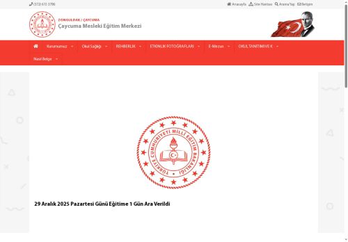 ZONGULDAK / ÇAYCUMA - Çaycuma Mesleki Eğitim Merkezi