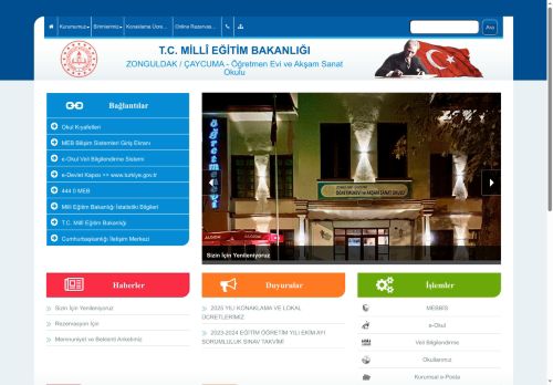 ZONGULDAK / ÇAYCUMA - Öğretmen Evi ve Akşam Sanat Okulu