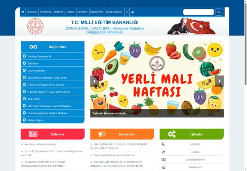 ZONGULDAK / ÇAYCUMA - Karapınar Abdullah Güpgüpoğlu Ortaokulu