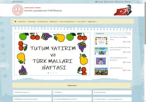 ZONGULDAK / DEVREK - Devrek Çaydeğirmeni TOKİ İlkokulu