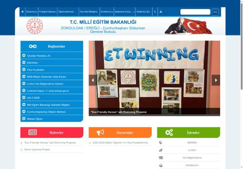 ZONGULDAK / EREĞLİ - Cumhurbaşkanı Süleyman Demirel İlkokulu
