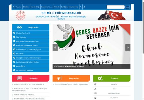 ZONGULDAK / EREĞLİ - Köseler İbrahim İzmirlioğlu İlkokulu