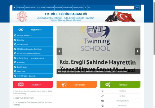 ZONGULDAK / EREĞLİ - Kdz. Ereğli Şahinde Hayrettin Yavuz Bilim ve Sanat Merkezi