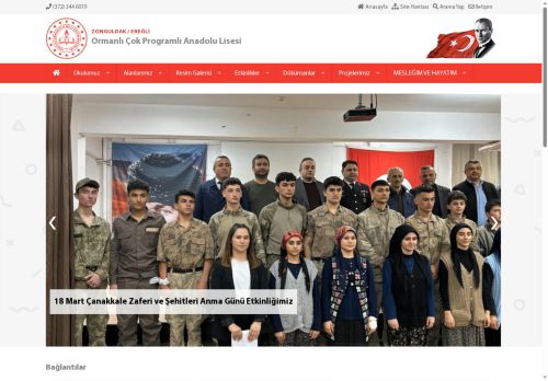 ZONGULDAK / EREĞLİ - Ormanlı Çok Programlı Anadolu Lisesi