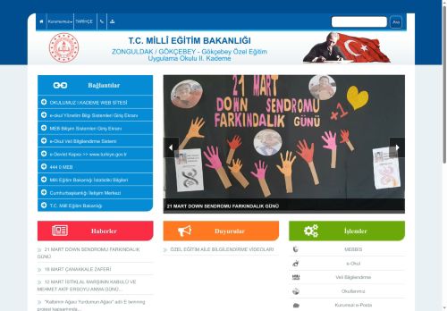 ZONGULDAK / GÖKÇEBEY - Gökçebey Özel Eğitim Uygulama Okulu II. Kademe