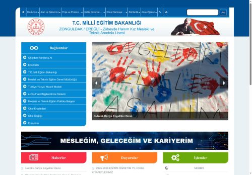 ZONGULDAK / EREĞLİ - Zübeyde Hanım Kız Mesleki ve Teknik Anadolu Lisesi