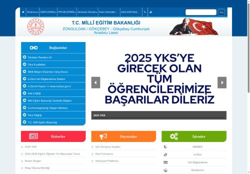 ZONGULDAK / GÖKÇEBEY - Gökçebey Cumhuriyet Anadolu Lisesi