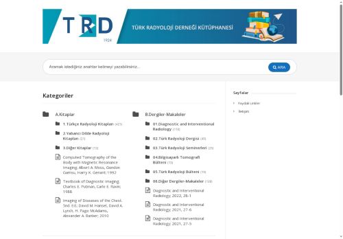 Türk Radyoloji Derneği Kütüphanesi