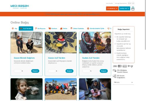 Online Bağış | Yedi Başak İnsani Yardım Derneği
