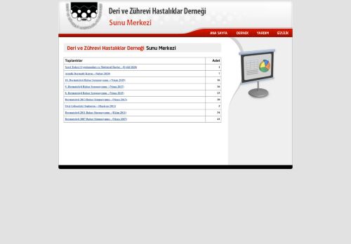 TURKDERM | Deri ve Zührevi Hastalıkları Derneği Sunu Merkezi: Onbinlerce sunu slaydı.