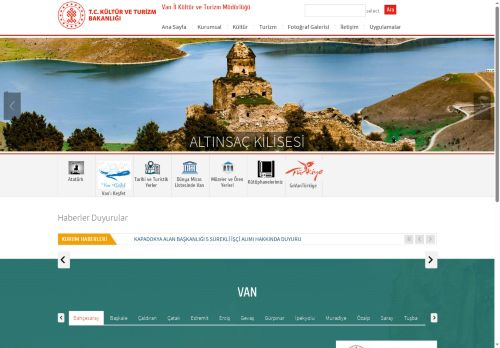 T.C. Kültür ve Turizm Bakanlığı - Van İl Kültür ve Turizm Müdürlüğü