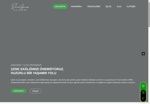 Dt. Emre Güneş » 0312 432 24 44 - Ankara Çene Eklemi Tedavisi