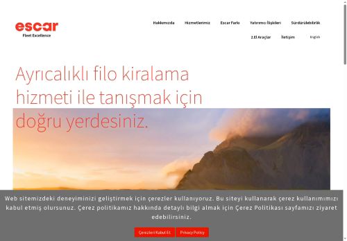 Escar - Filo Araç Kiralama ve Fiyatları