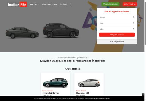 Filo ve Uzun Dönem Araç Kiralama | İnallar Filo