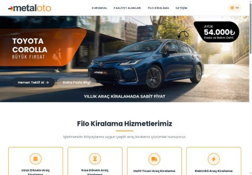 Uzun ve Kısa Dönem Araç Kiralama ve Filo Hizmetleri | Metal Oto Filo Araç Kiralama - Metal Oto