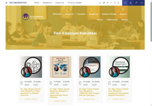 Fen-Edebiyat Fakültesi | TED Üniversitesi