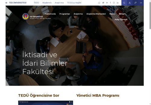 İktisadi ve İdari Bilimler Fakültesi | TED Üniversitesi