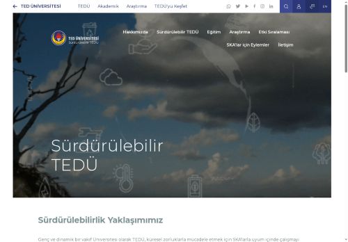 Sürdürülebilir TEDÜ | TED Üniversitesi