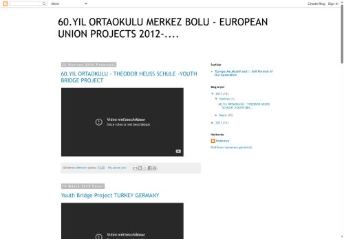 60.YIL ORTAOKULU MERKEZ BOLU - EUROPEAN UNION PROJECTS 2012-....