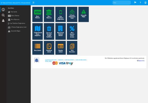 OF BELEDİYESİ E-BELEDİYE UYGULAMASI