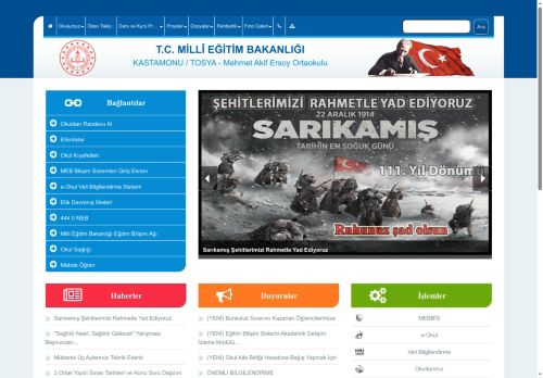 KASTAMONU / TOSYA - Mehmet Akif Ersoy Ortaokulu