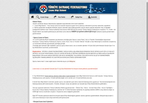 TSF - Lisans Bilgi Sistemi