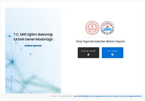 İLKSAN Üye Girişi - Online İşlemler | İlksan Genel Müdürlüğü