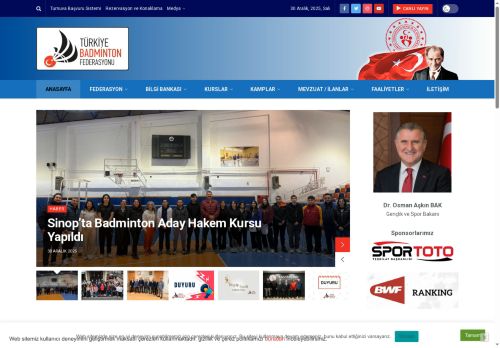 TÜRKİYE BADMİNTON FEDERASYONU – TÜRKİYE BADMİNTON FEDERASYONU