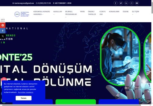 ICONTE - International Congress on New Trends in Education || Uluslararası Eğitimde Yeni Yönelimler Kongresi