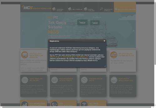 HGS Müşteri Hizmetleri Resmi İnternet Sitesi