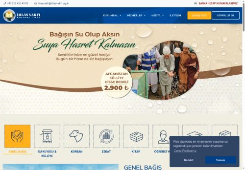 İhlas Vakfı: Kurban ve Afrika Su Kuyusu Bağışı ile Yurt Hizmetleri