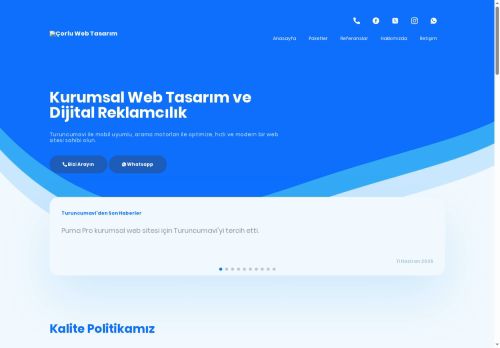 Çorlu Web Tasarım, Tekirdağ Web Tasarım - Turuncumavi