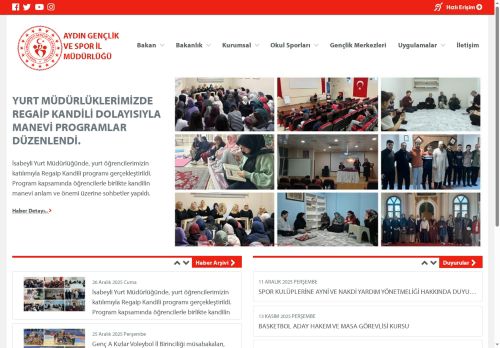 AYDIN GENÇLİK VE SPOR İL MÜDÜRLÜĞÜ