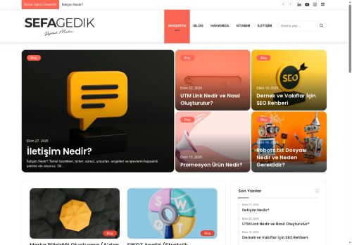 Sefa GEDİK: Dijital Medya Uzmanı