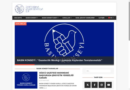 Basın Konseyi – Daha Özgür ve Saygın Bir Medya İçin