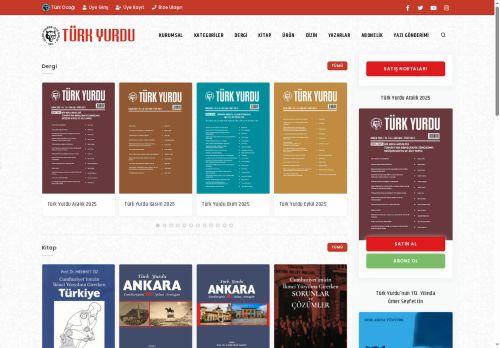Türk Yurdu Dergisi Resmi Web Sitesi