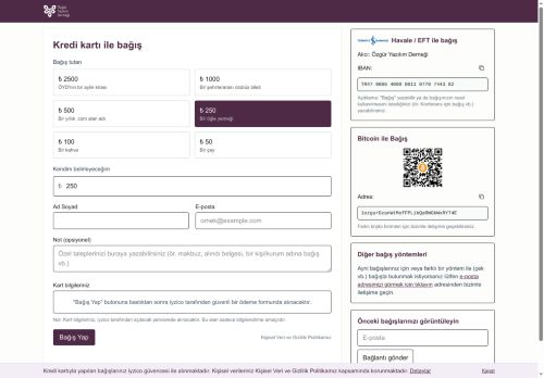 Bağış - Özgür Yazılım Derneği