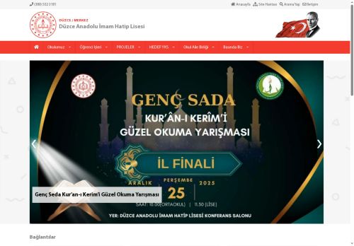 DÜZCE / MERKEZ - Düzce Anadolu İmam Hatip Lisesi