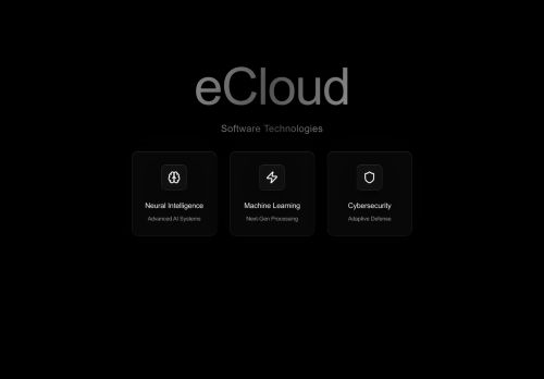 eCloud Software Technologies - Welcome to the AI World