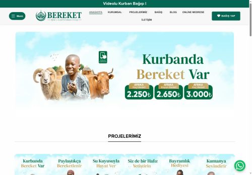 Akika 2025 | Bereket Derneği - Kurban Bağışı - Afrika & Adak