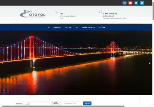 İzmir Otoyolu (O5) - Ana Sayfa - OTOYOL A.Ş. - İstanbul