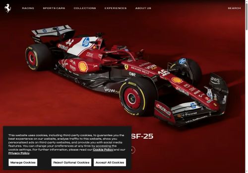 Official Ferrari website