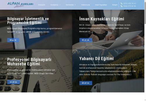 Alpan Kursları – Bilgisayarlı Muhasebe Eğitimi, İşletmenlik ve Programcılık Kursu