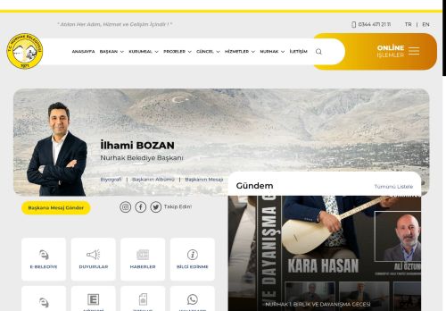 Nurhak Belediyesi Resmi Web Sitesi