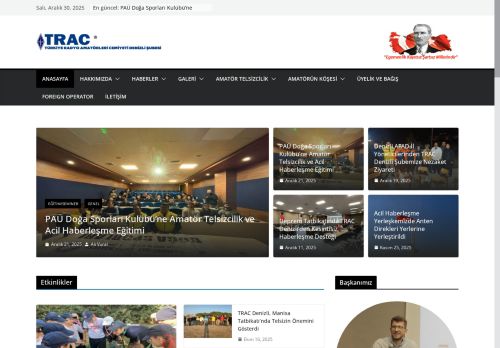 TRAC Denizli Şubesi - PAÜ Doğa Sporları Kulübü’ne Amatör Telsizcilik ve Acil Haberleşme Eğitimi