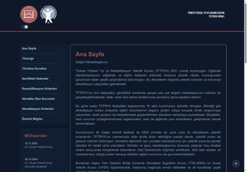 TFTR Derneği Yeterlik Kurulu