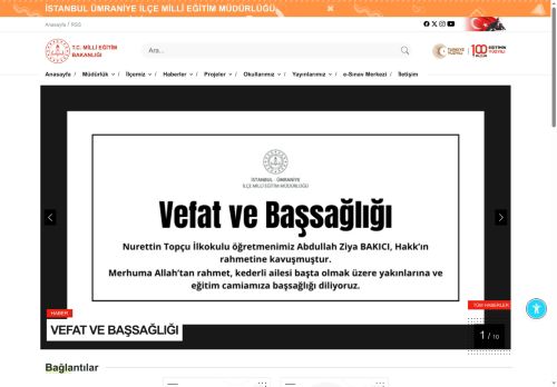 ÜMRANİYE İLÇE MİLLÎ EĞİTİM MÜDÜRLÜĞÜ - MEB İSTANBUL