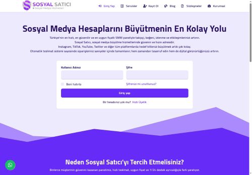 Türkiye'nin Lider SMM Panel Hizmetleri - 🥇 Sosyal Satıcı