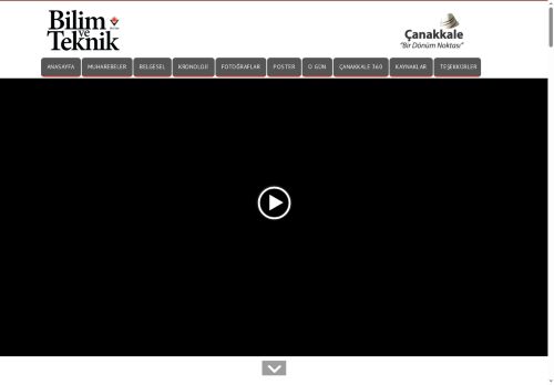 Çanakkale'nin 100. Yılı - Çanakkale - Bir Dönüm Noktası | Bilim ve Teknik